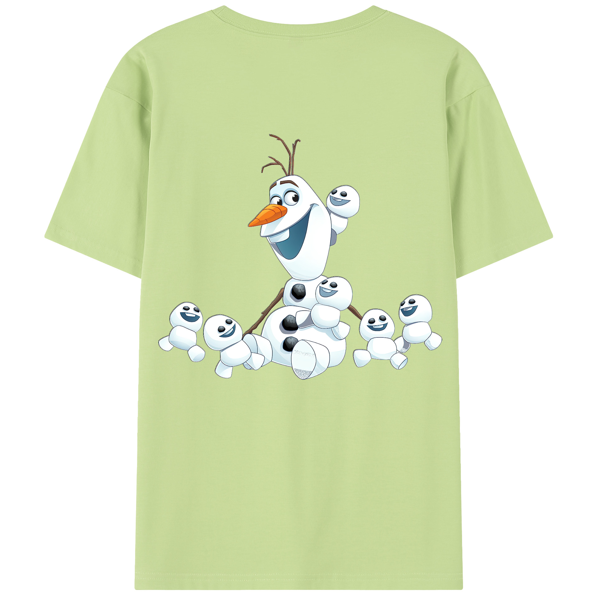 （画像用） アナと雪の女王 アンナ エルサ Frozen Anna Elsa 綿100％半袖Tシャツ（背面プリント）